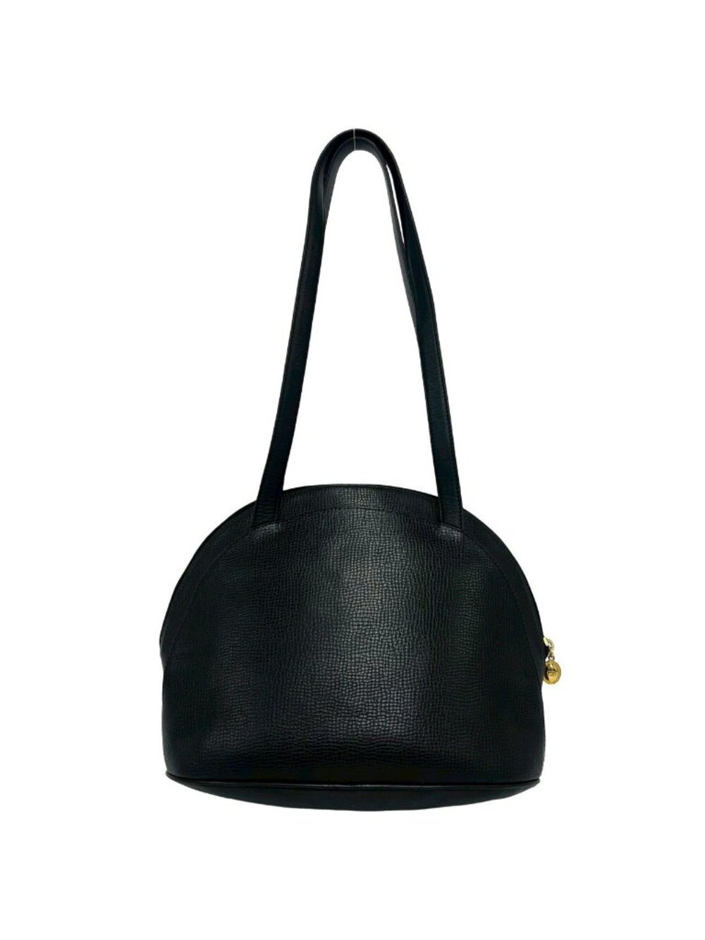 Dior Vintage CD Logo Leather Tote Shoulder Bag Black - Picture 3 of 10